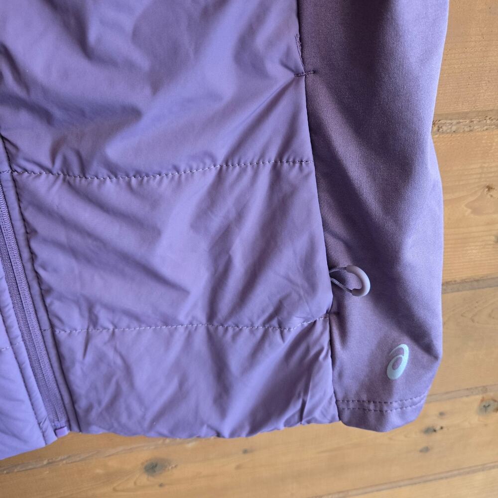 Asics Quilted Vest Hybrid Channel Mauve XL Athleisure Golf Tennis Prep Top - Picture 3 of 4
